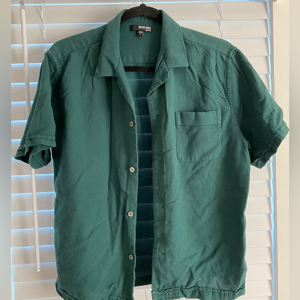 Murano Large Short Sleeve Button Down Shirt